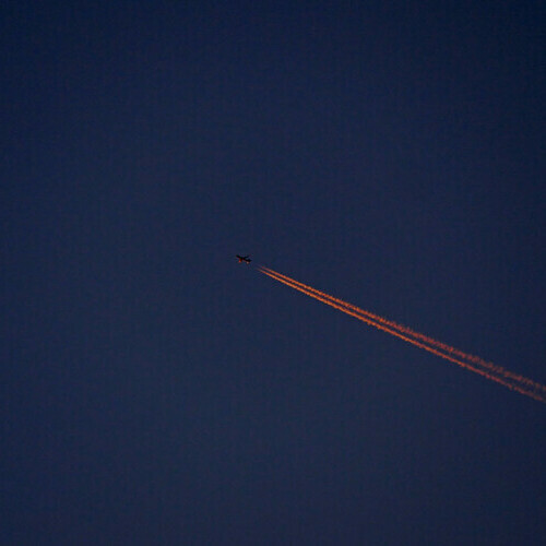 Es wird Nacht ber der Schwarzwaldregion Belchen