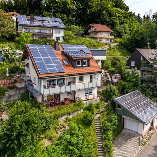 Außenansicht des Hauses, in dem sich die Ferienwohnung Traumblick befindet. - 