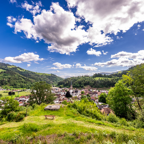 Blick vom ehem. Schlageter denkmal auf Schönau - Blick vom ehem. Schlageter denkmal auf Schönau -